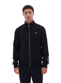 Black Roman Full Zip Jacket with Tape Detail