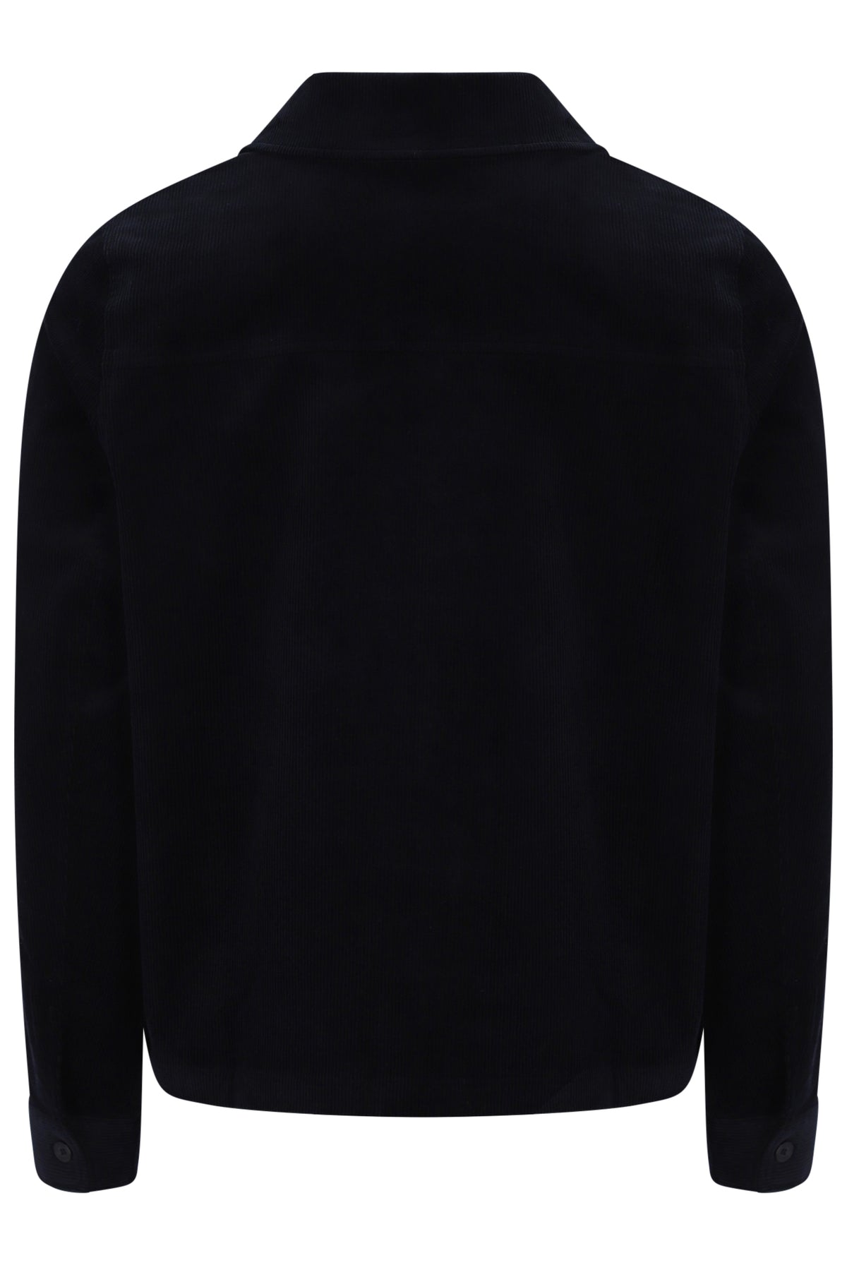 Displays the Black 'FILA' branded Roman Corduroy Over Shirt
