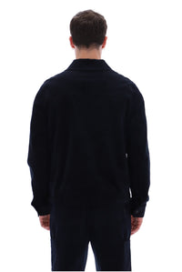 Black Roman Corduroy Over Shirt