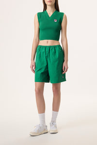 Fila Green Crinkle Shorts