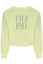Light yellow sweatshirt with 'FILA 1911' text on a white background