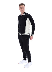 Black Settanta Baseball Track Top