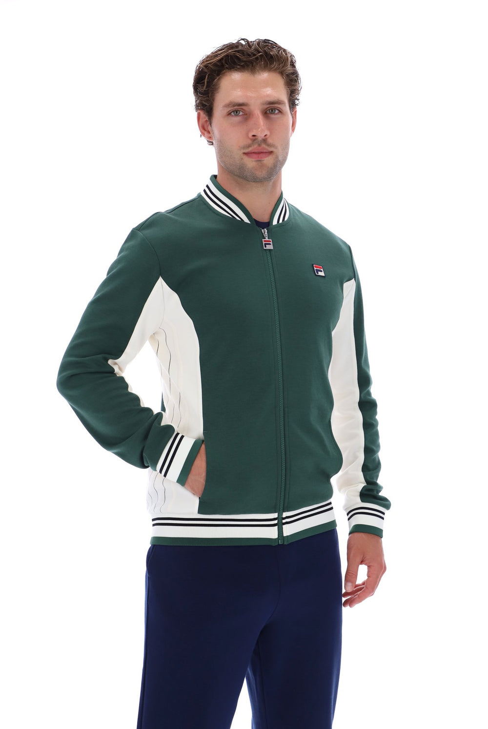 Pine Needle Settanta Baseball Track Top