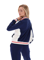 Fila Navy Silvana Iconic Baseball Track Top