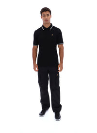 Black Soren 2 Polo Shirt with Tipping
