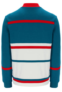 Deep Lagoon Stefan Archive Cut And Sew Track Top
