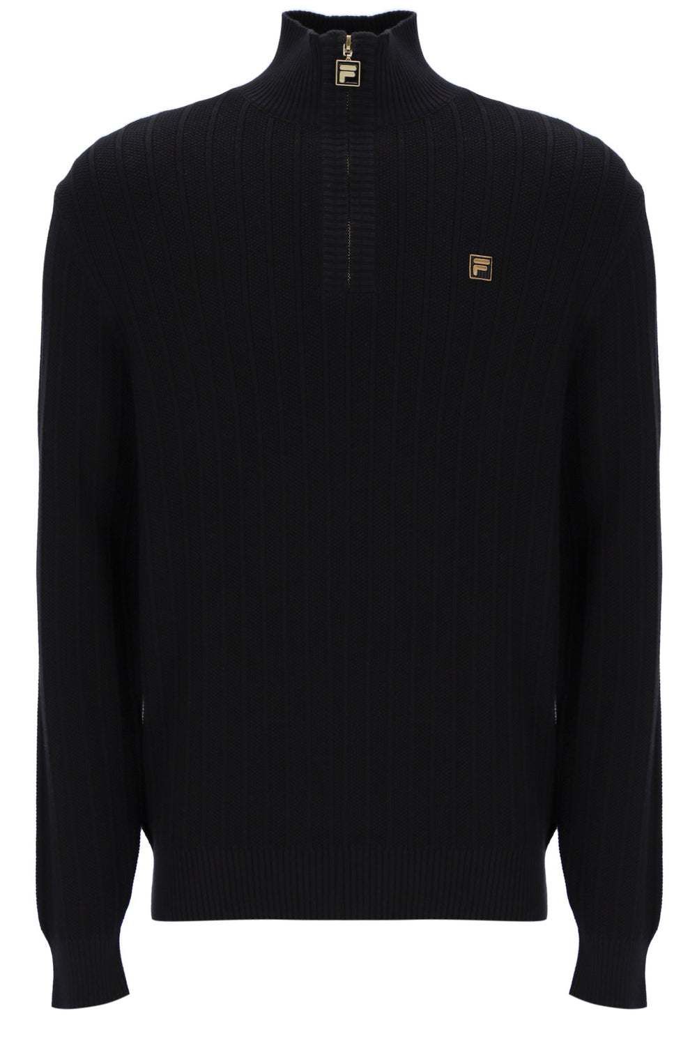 Stevie 1/4 Zip Funnel Neck Textured Knit