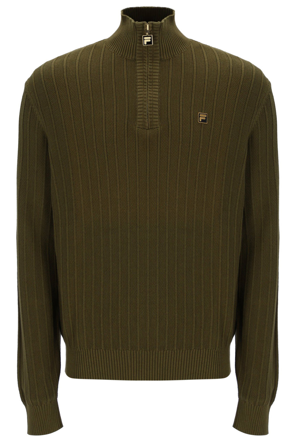 Stevie 1/4 Zip Funnel Neck Textured Knit