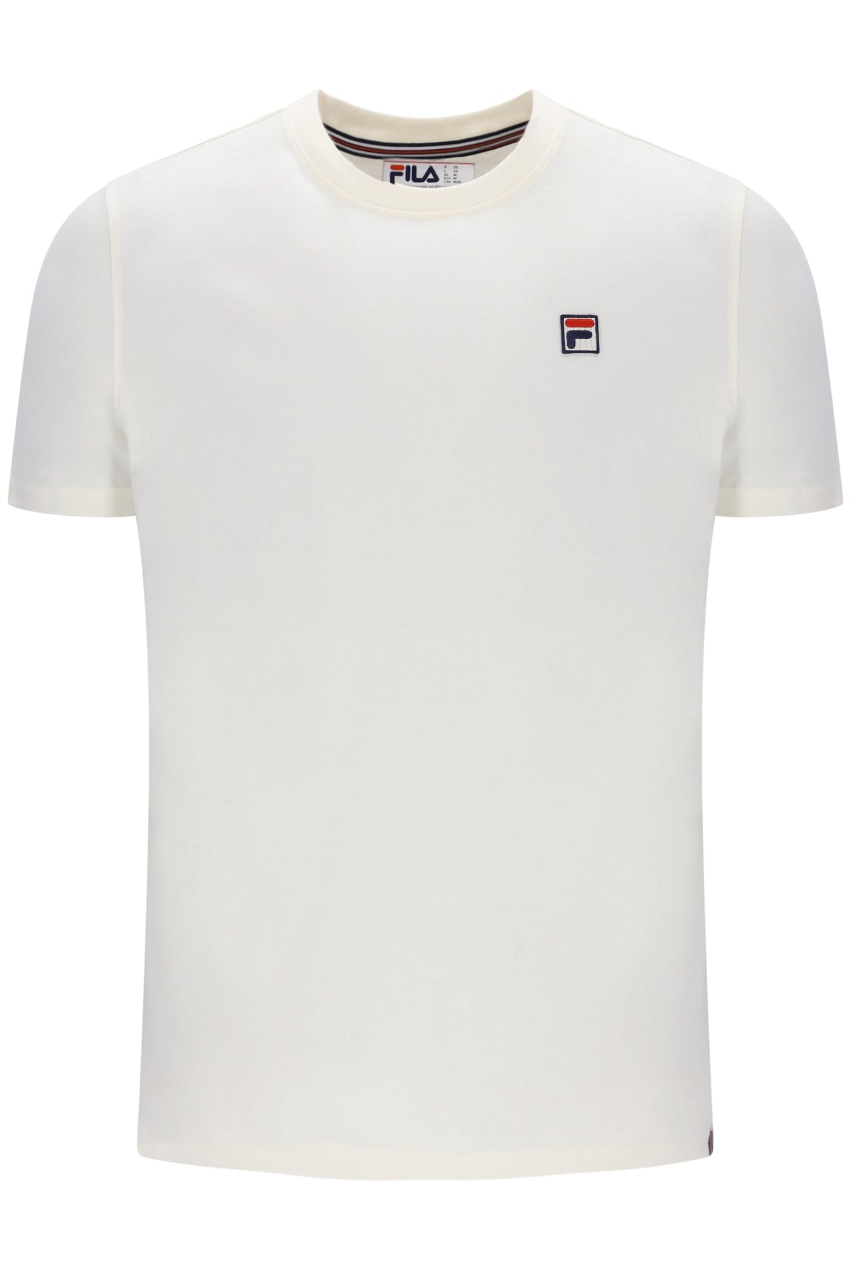 Displays the Gardenia 'FILA' branded Sunny 2 Essential T-Shirt