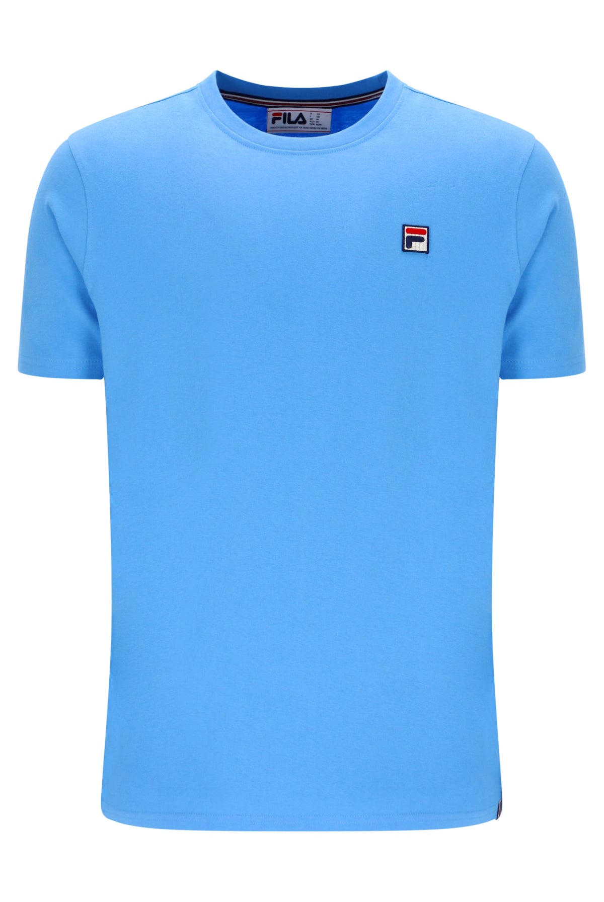 Displays the Azure Blue 'FILA' branded Sunny 2 Essential T-Shirt