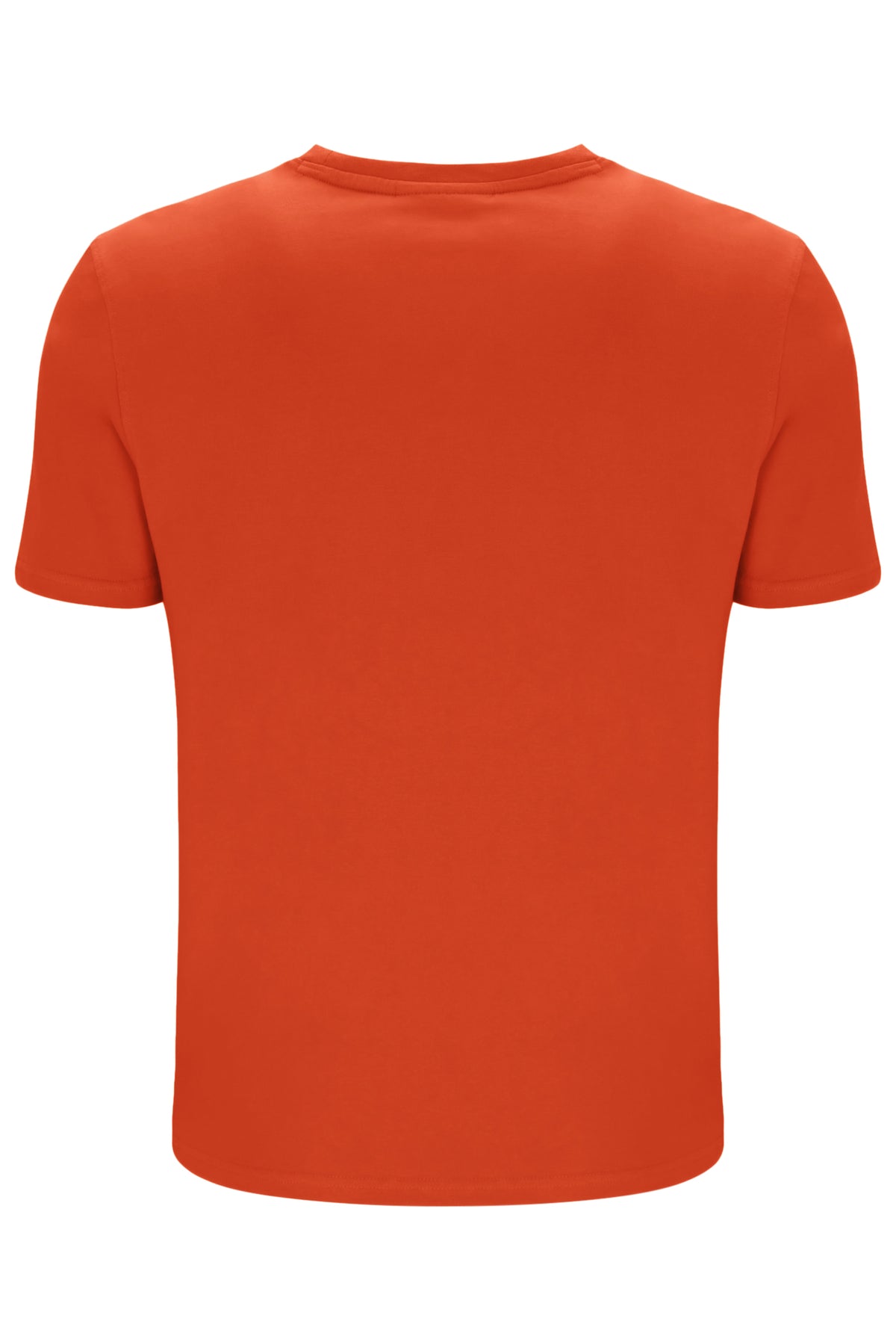 Orange t-shirt on a white background