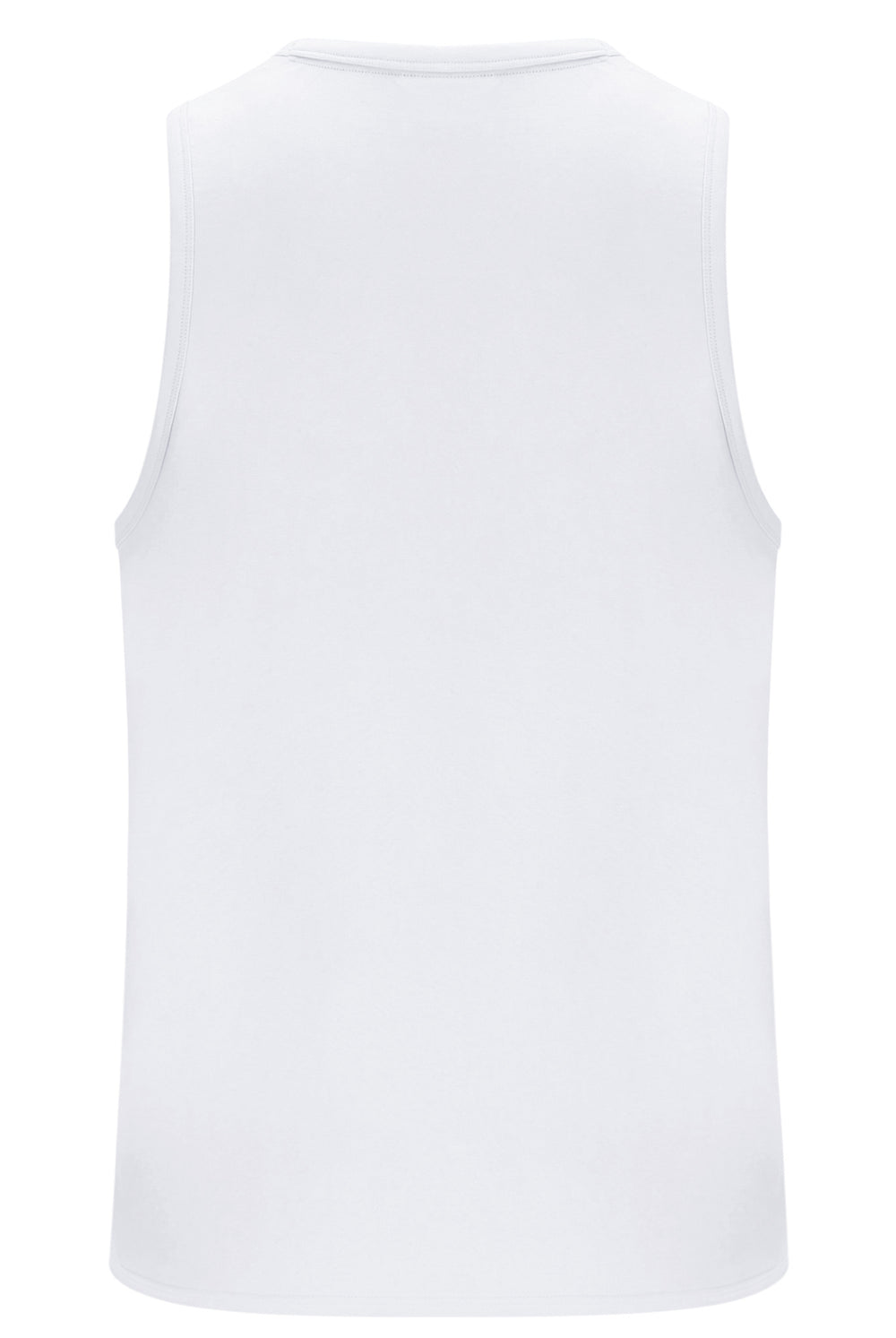 White sleeveless shirt on a white background