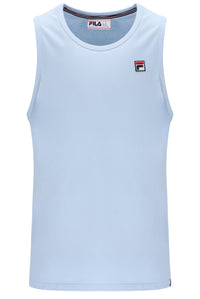 Light blue tank top with Fila logo on a white background