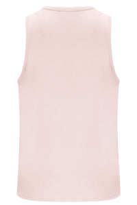 Light pink sleeveless top on a white background