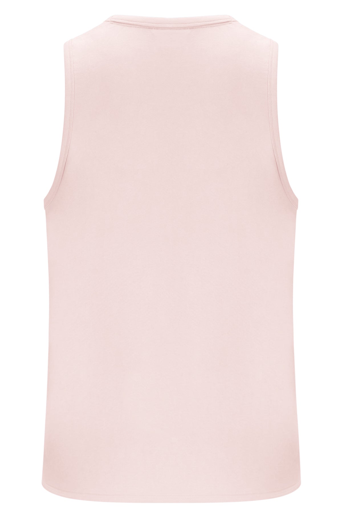 Light pink sleeveless top on a white background