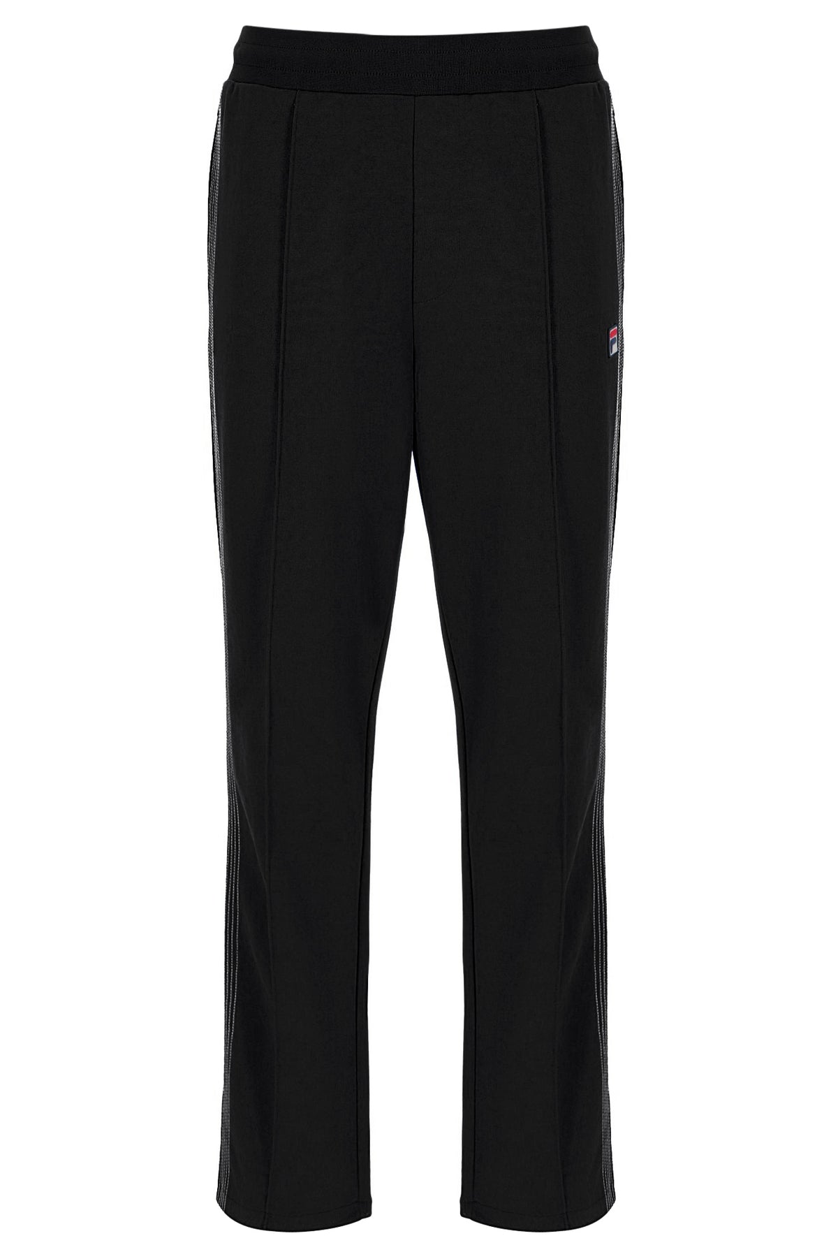 Black Tavis Contrast Stitch Straight Leg Jogger