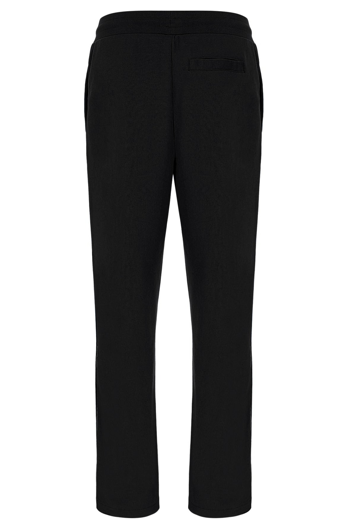 Black Tavis Contrast Stitch Straight Leg Jogger