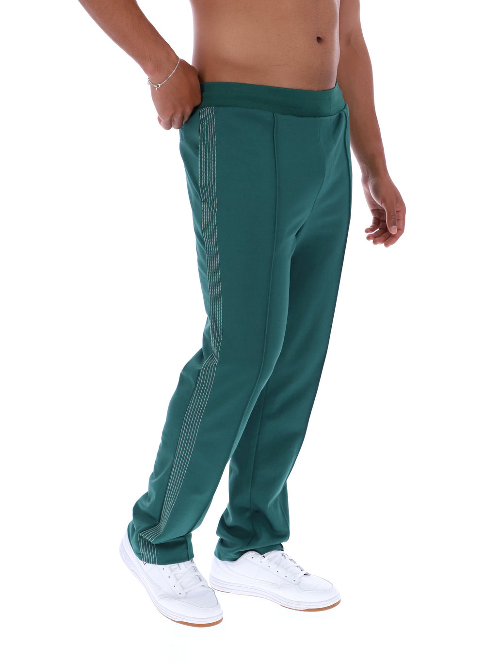 Tavis Contrast Stitch Straight Leg Jogger