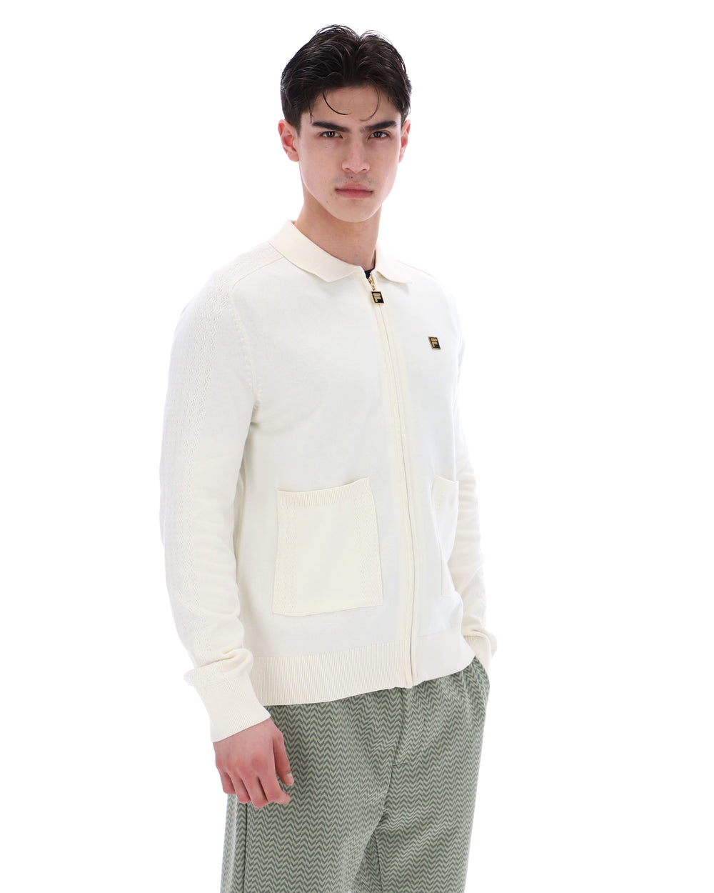 Coconut Milk Teddy Knitted Shirt