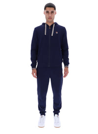Fila Navy Tenconi Zip Up Hoodie