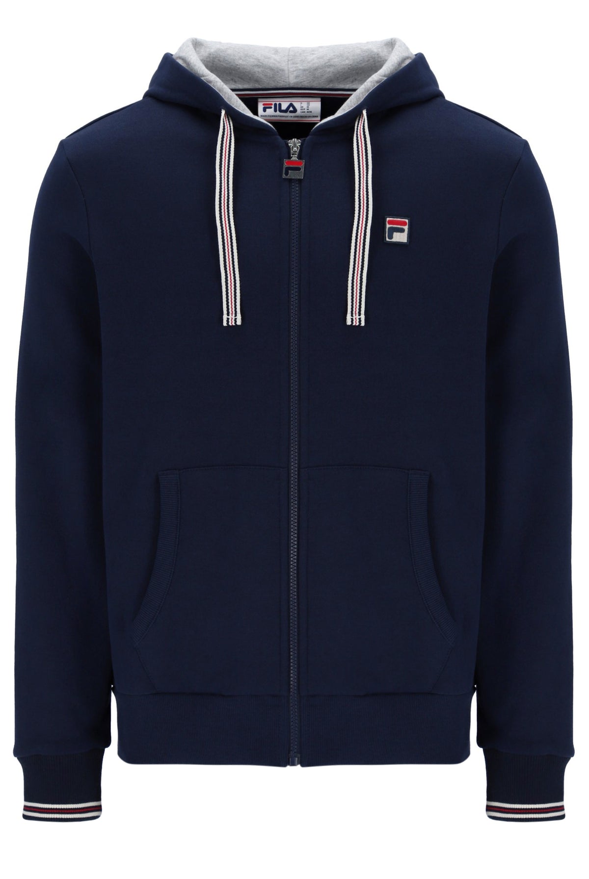Fila Navy Tenconi Zip Up Hoodie