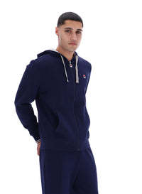 Fila Navy Tenconi Zip Up Hoodie