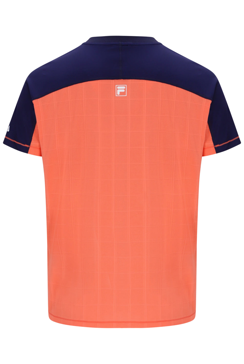 Neon Orange Men’s Henry Neck Tennis T-Shirt