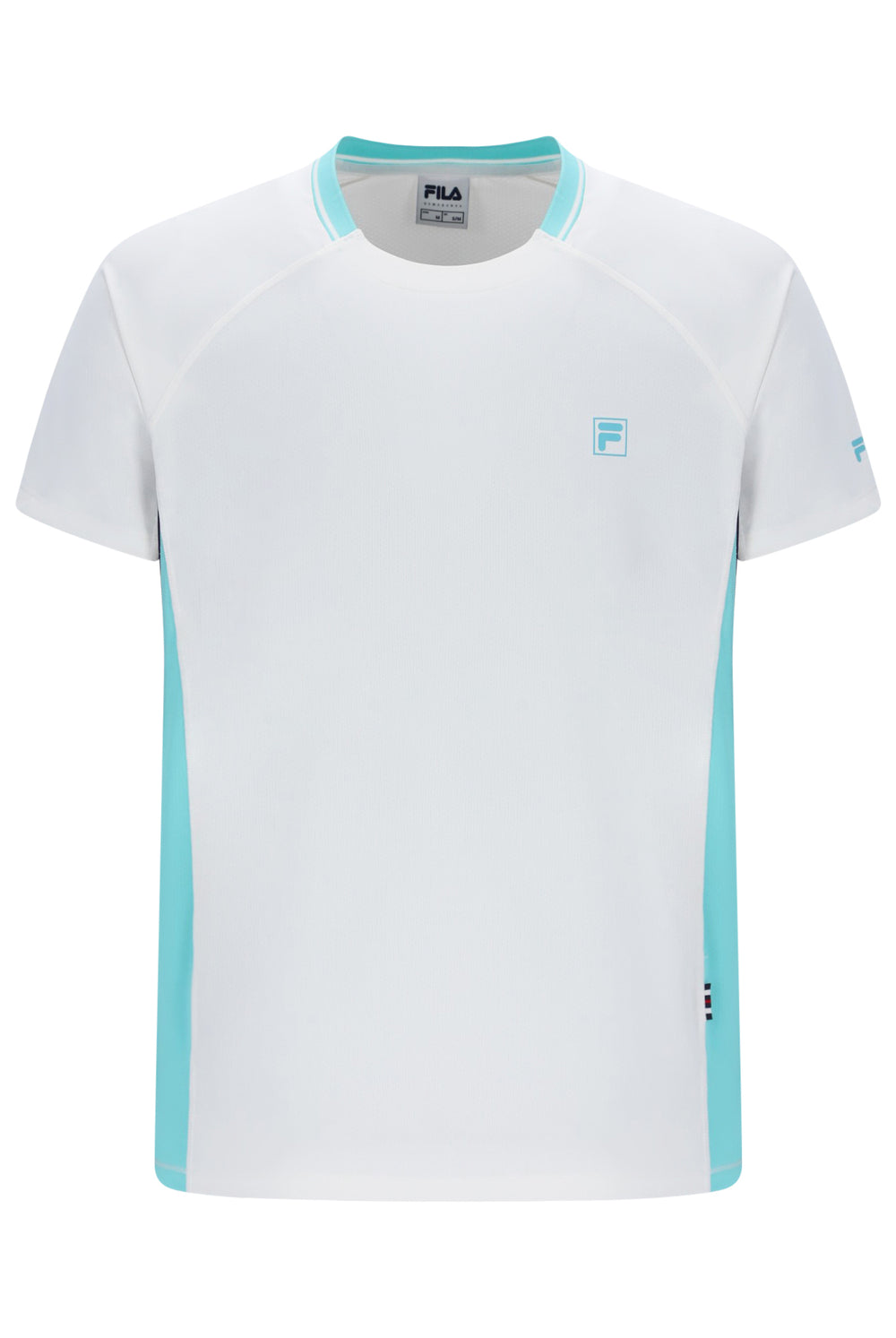 White Men’s Round Neck Tennis T-Shirt