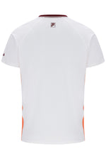 White Men’s Round Neck Tennis T-Shirt