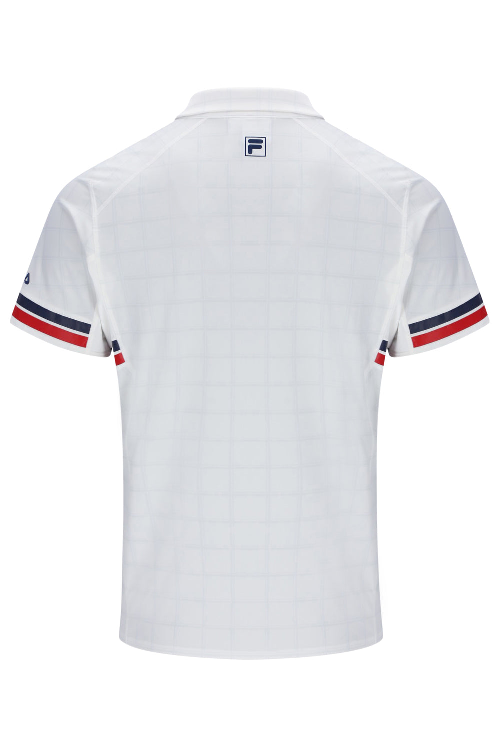 Pattern White Men’s Polo Tennis T-Shirt