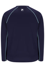 Navy Men's Long Sleeve Tennis T-Shirt