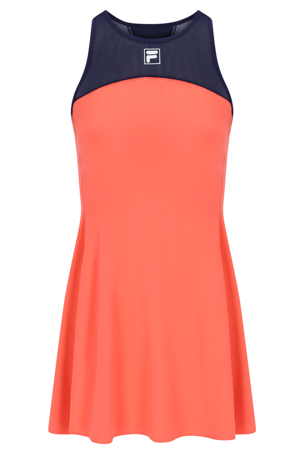 Neon Orange Women’s Jersey Dress with Inner Shorts