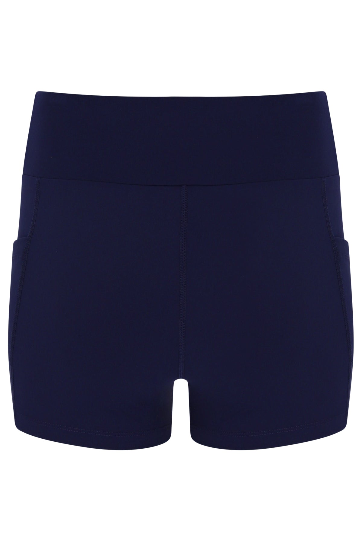 Displays the Dark Navy 'FILA' branded Women’s Jersey Dress with Inner Shorts