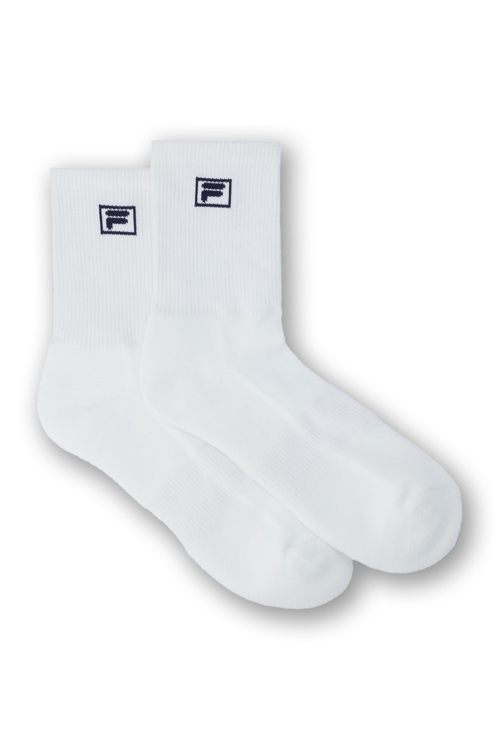 Off White F-Box Mid-Neck Socks