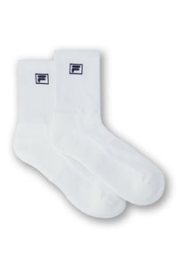 Off White F-Box Mid-Neck Socks