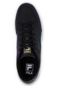 Displays the Black 'FILA' branded Tennis 88 Trainer