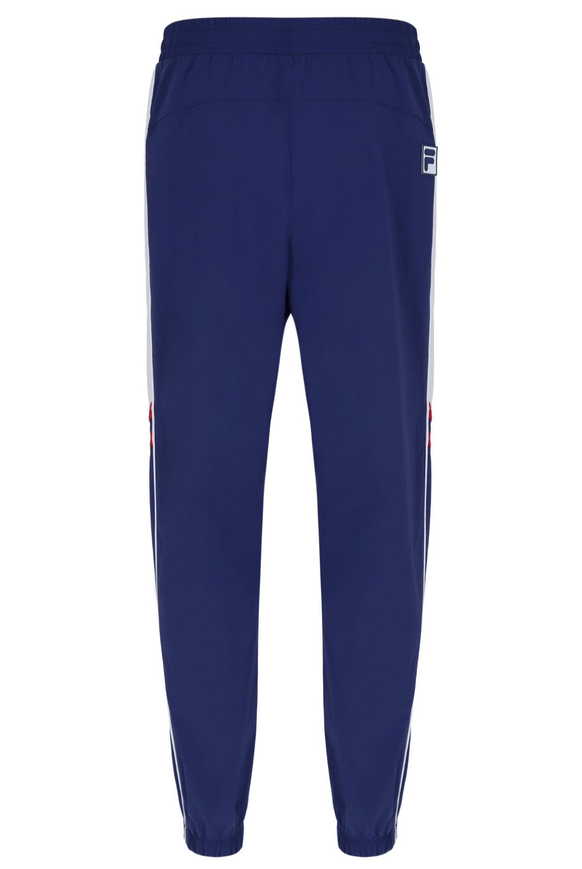 Displays the Navy 'FILA' branded Woven Track Pants