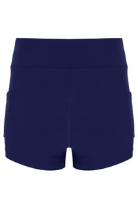 Displays the blue Inner Shorts included with the women's jersey dress