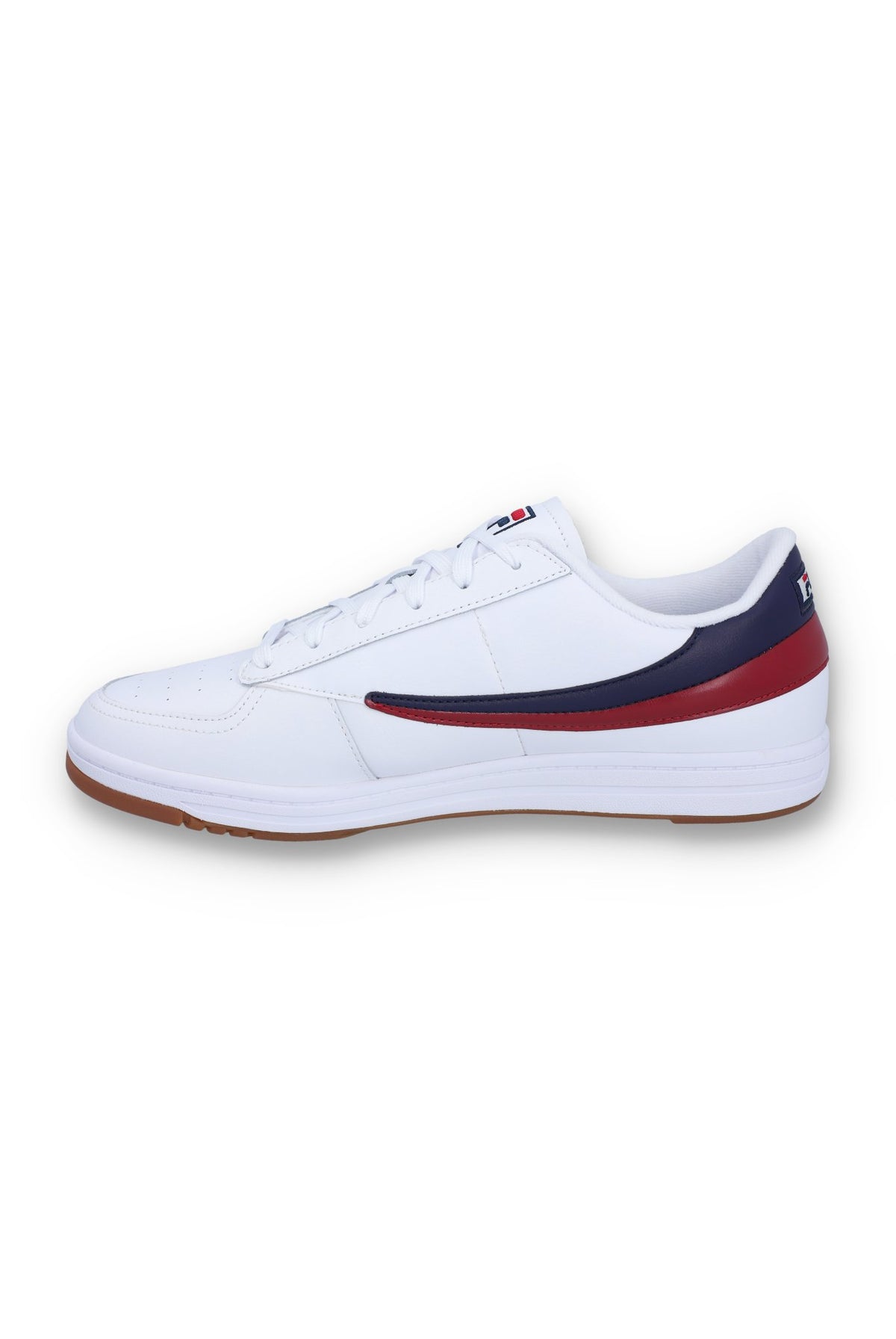 A pair of FILA Tennis 88 Trainers in white with navy and red accents.