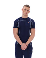 Fila Navy Terri T-Shirt with Contrast Piping