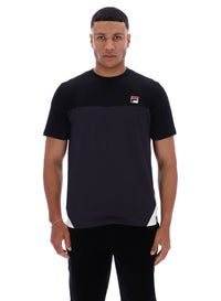 Black Tiebreaker Colour Block T-Shirt
