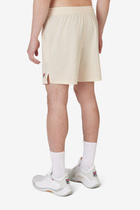 Beige Tennis Woven Court Short