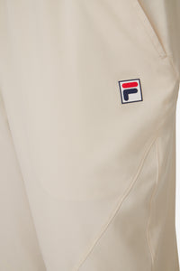Beige Tennis Woven Court Track Pant