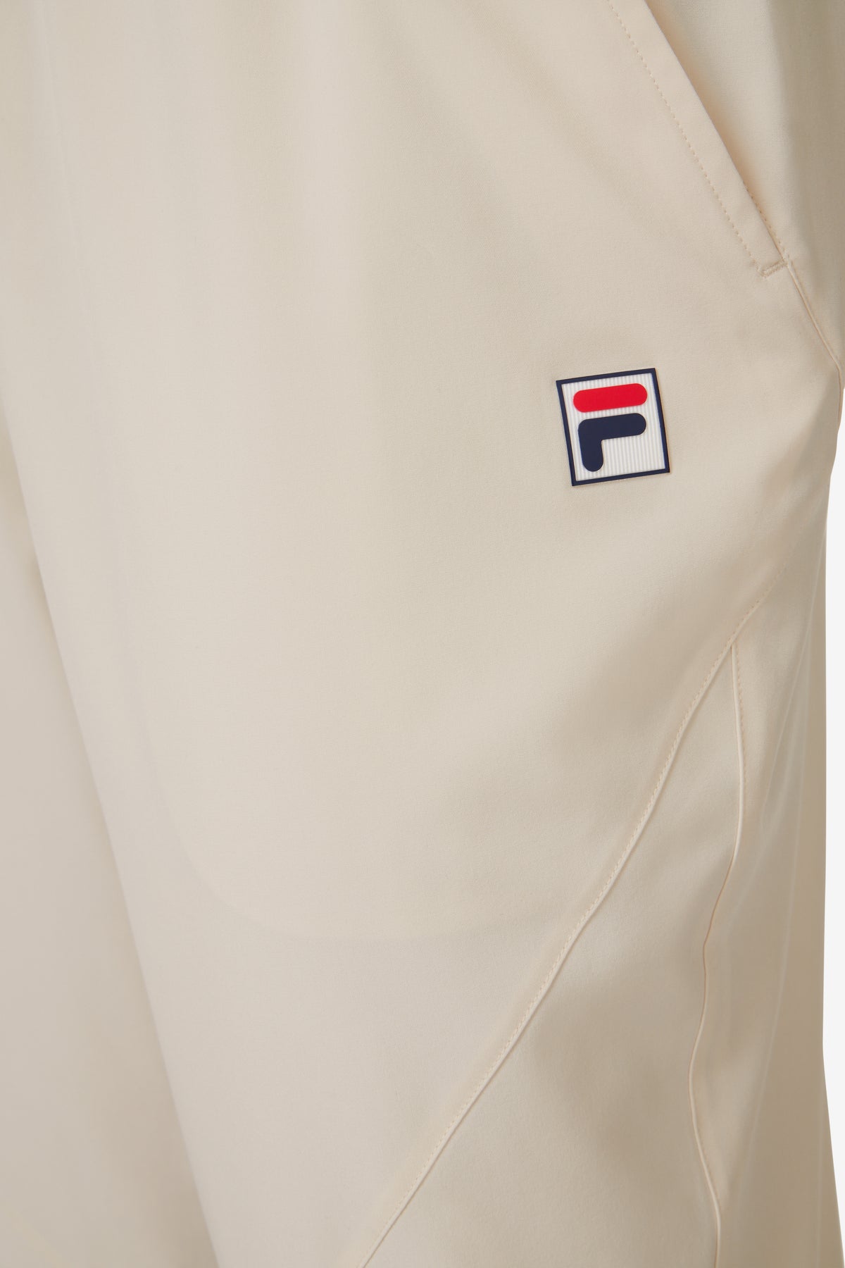 Beige Tennis Woven Court Track Pant