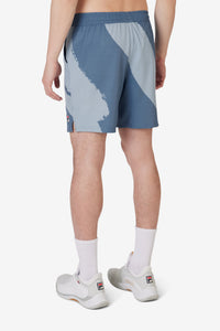 Blue Tennis Essentials Printed Short