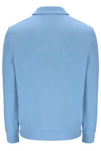 Light blue sweater on a white background