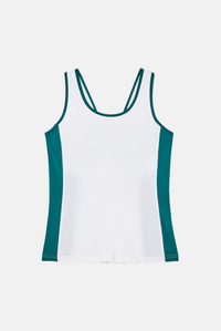 White Pro Tennis V-Back Tank