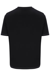 Black Trey Contrast Stitch Tee