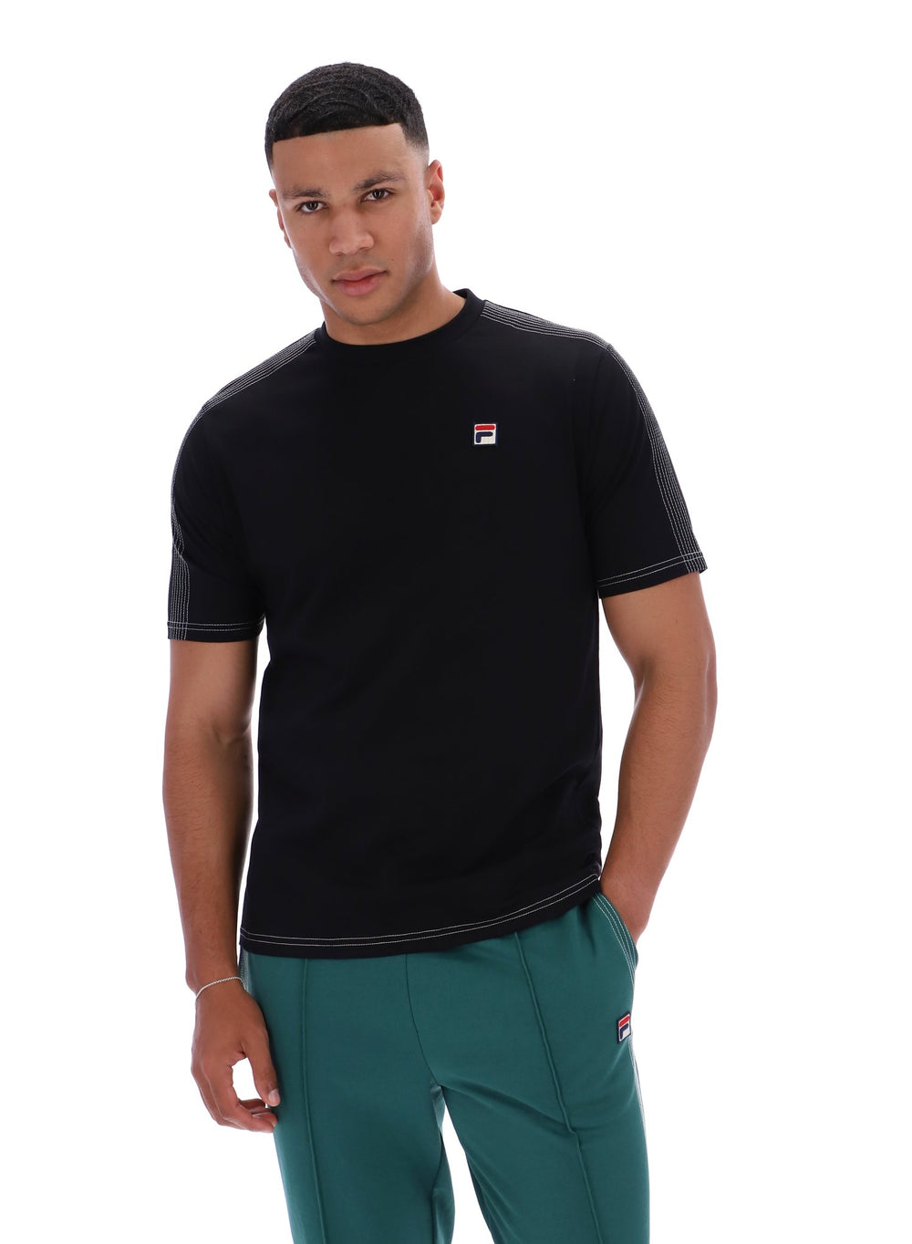 Trey Contrast Stitch Tee