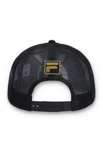 Turo Large F-Box Tonal Embroidered Suede Mesh-Back Cap